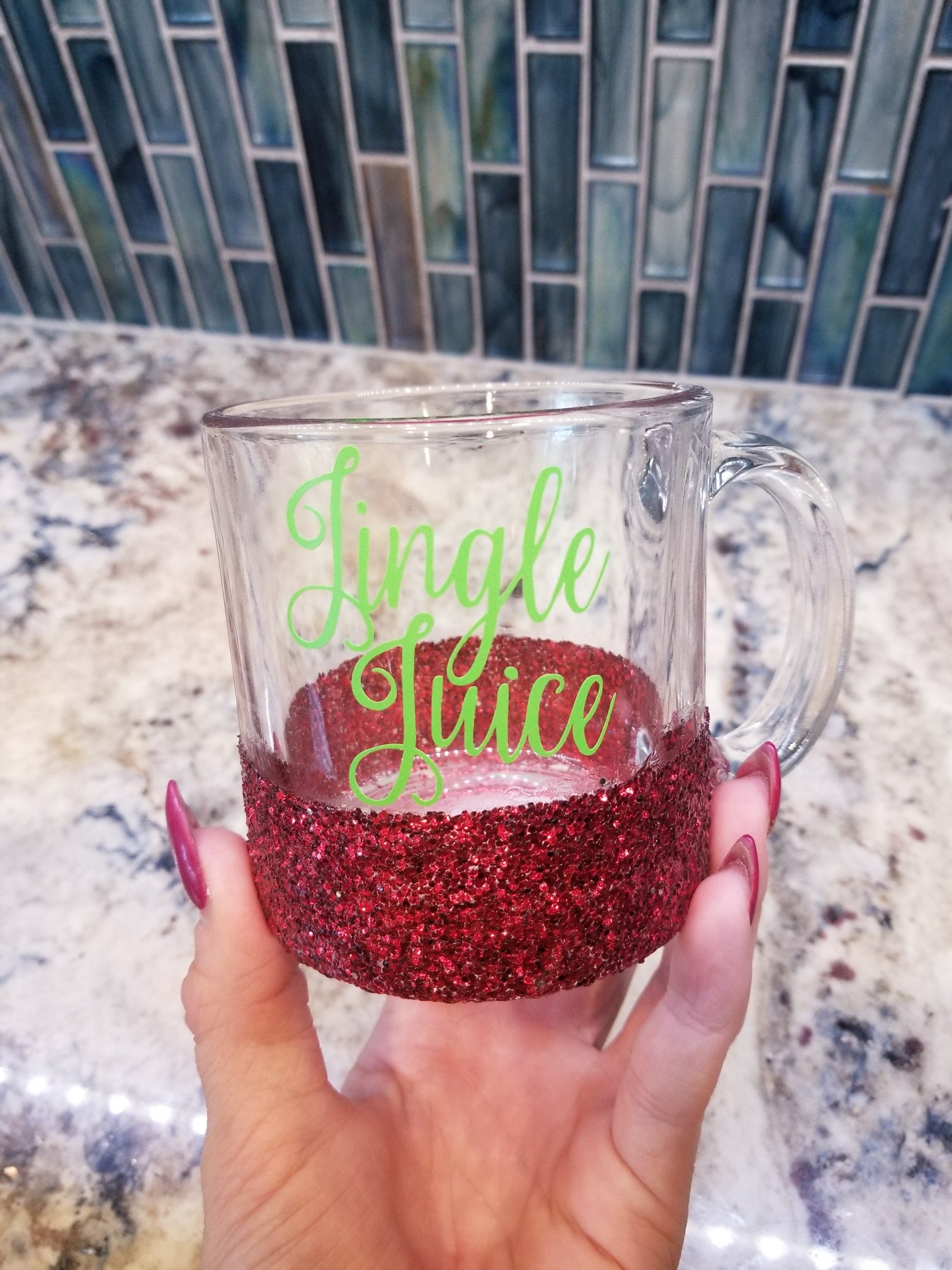 Jingle Juice Glitter Mug