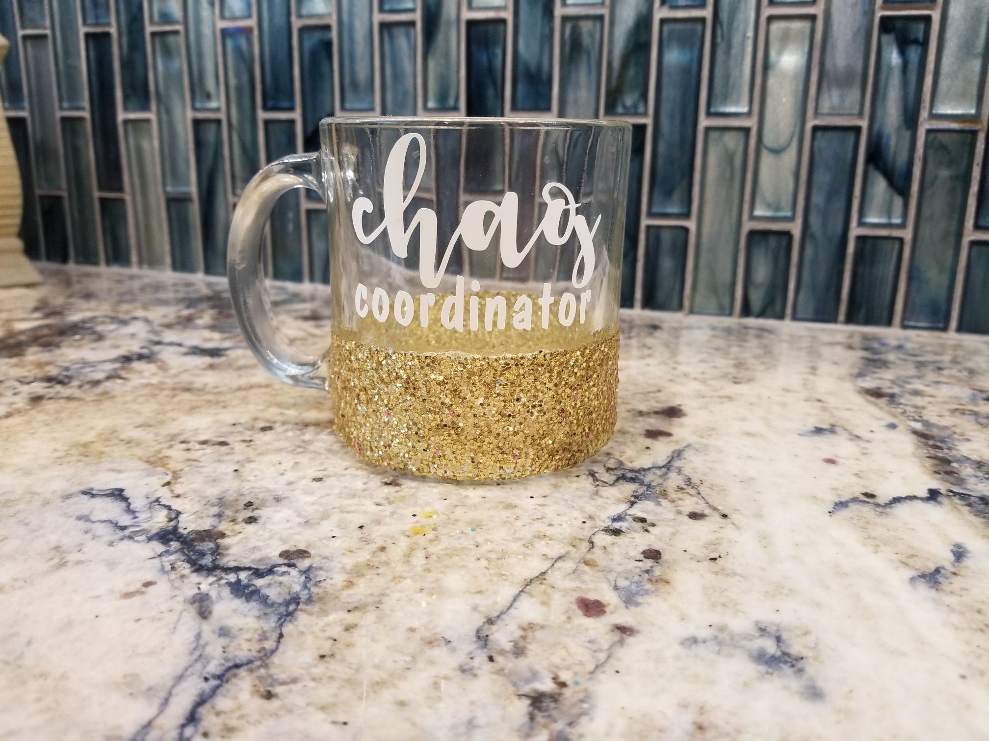 Chaos Coordinator Glitter Coffee Mug