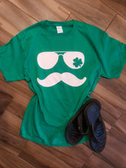Mustache St Patrick's Day Tee