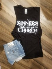Sinners Like Me Go To Church Shirt