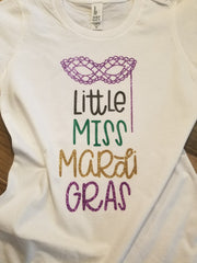 Little Miss Mardi Gras Shirt
