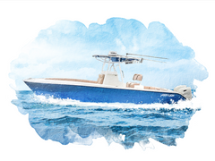 Custom Digital Boat Artwork