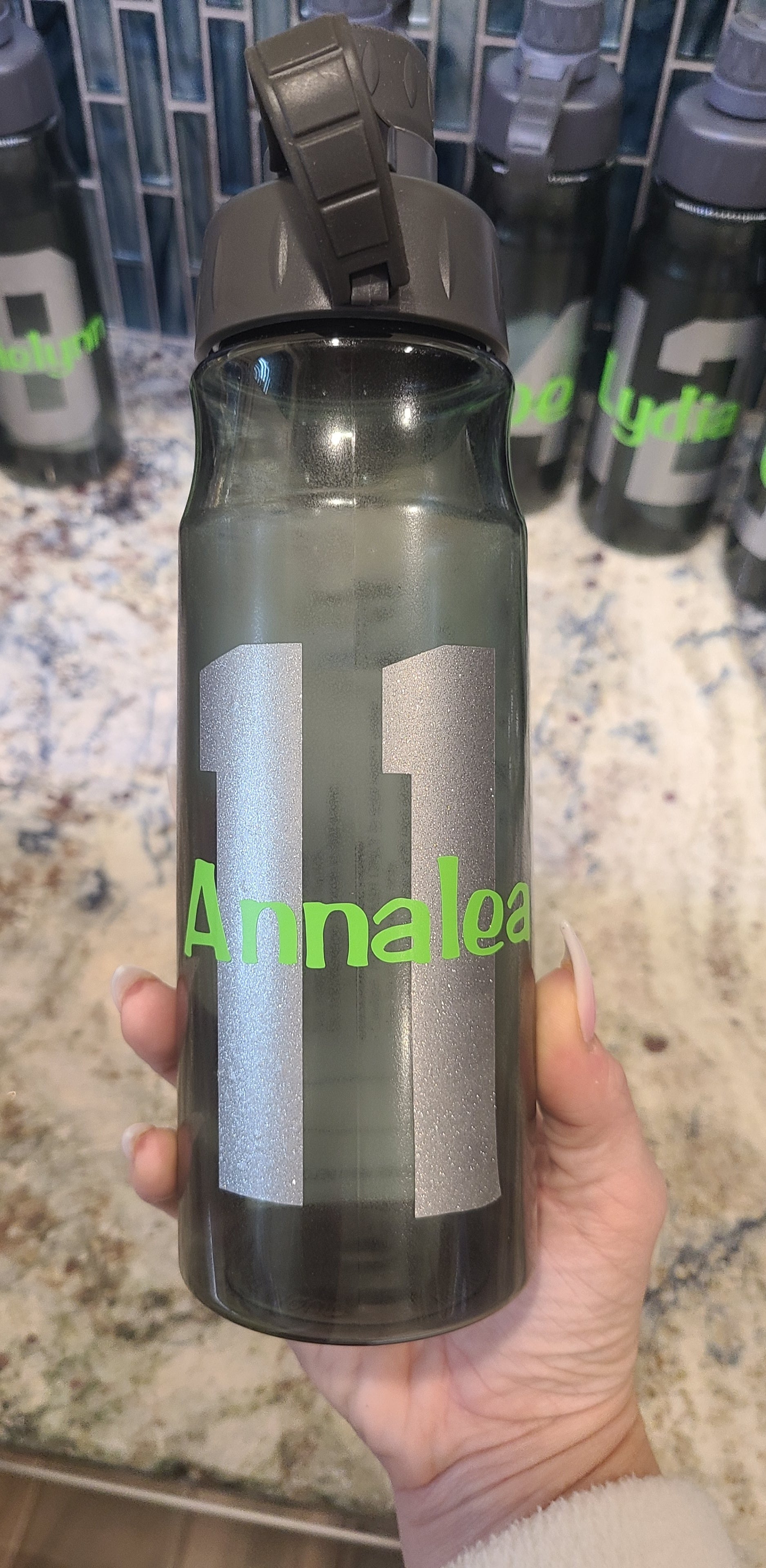 Personalized Softball Water Bottle for Girls
