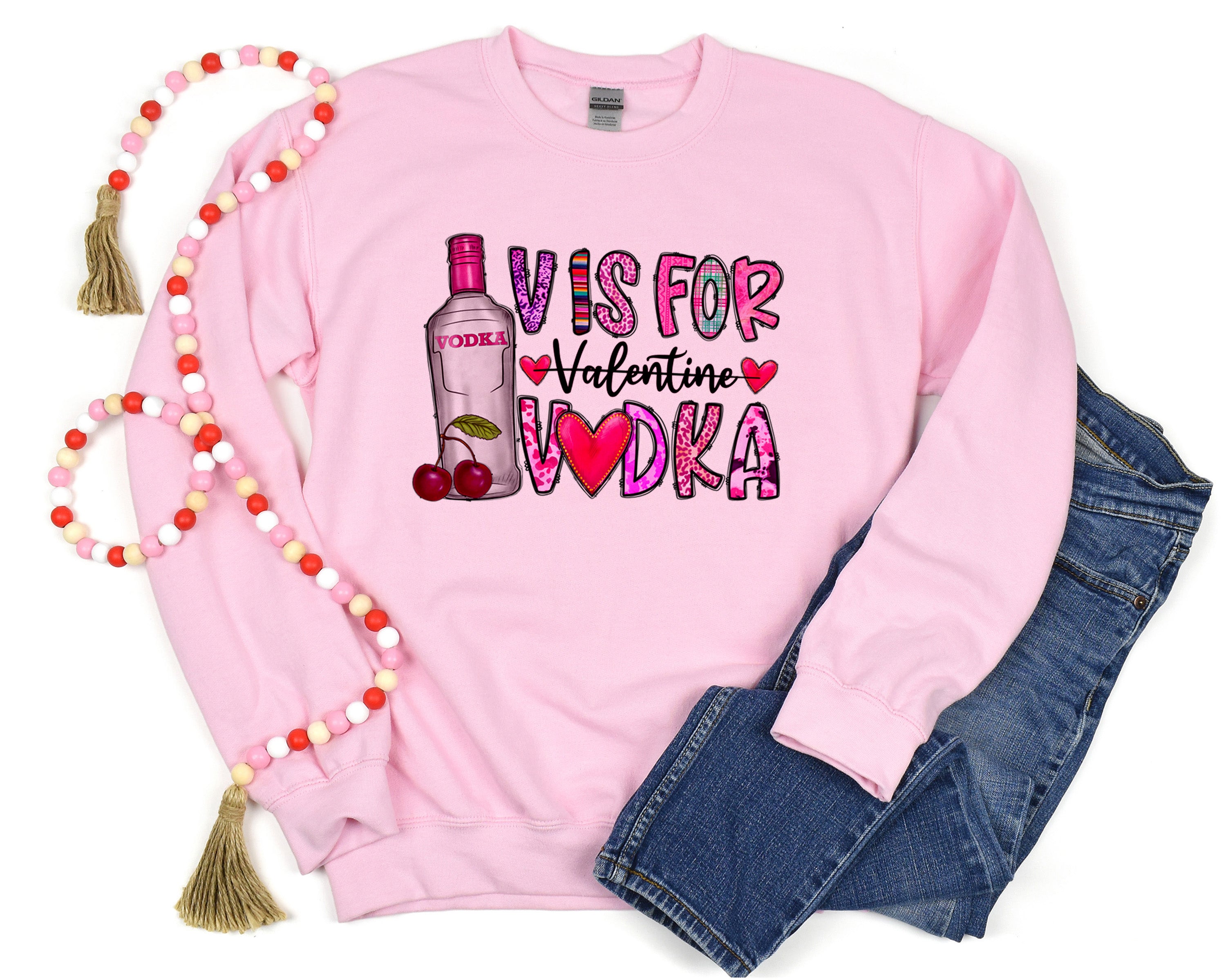 V is for Vodka Valentine's Day Shirt