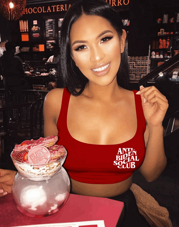 Anti Biden Social Club Crop Top - Available in Multiple Colors