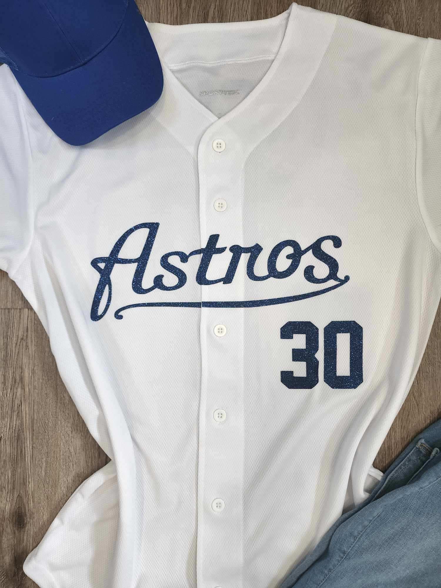 Houston Astros Inspired Baseball Jersey: Baseball Fan Gear & Apparel for  Women – LuLu Grace