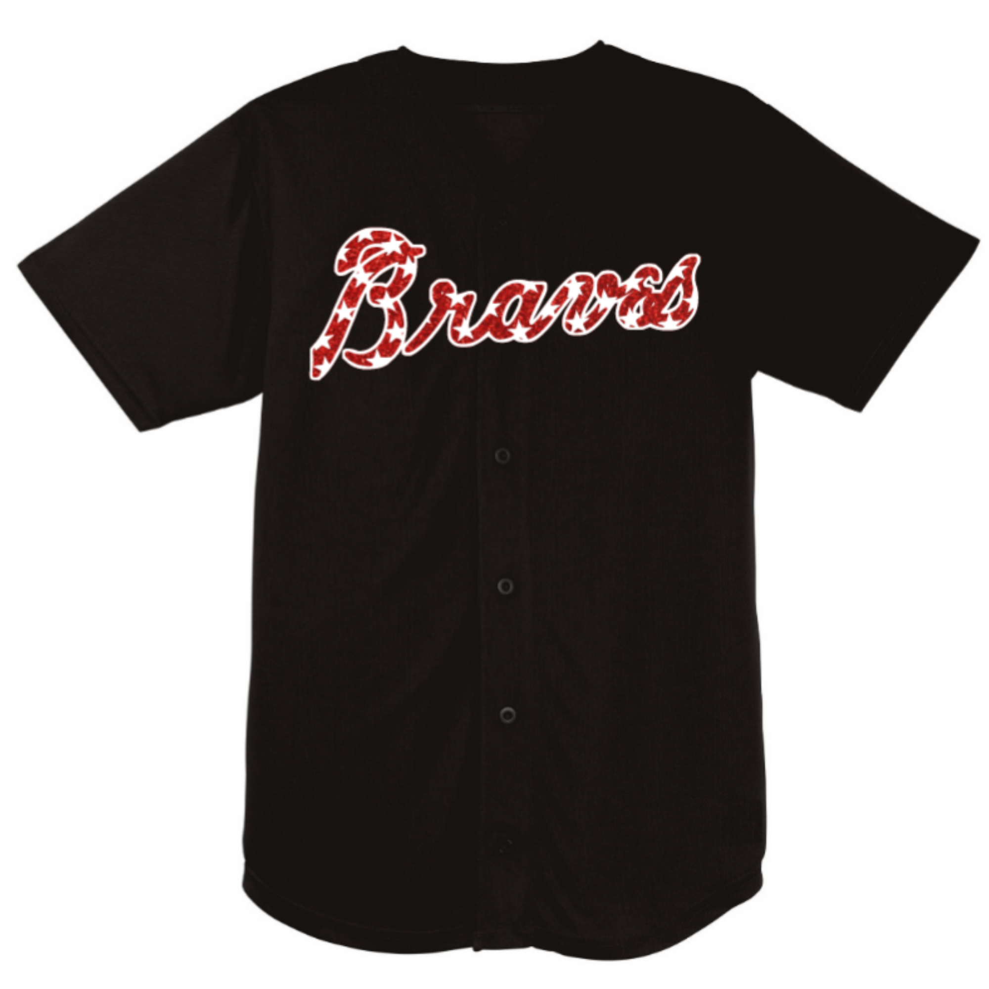 red braves jersey with stars