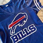 Buffalo Bills Inspired Glitter Top