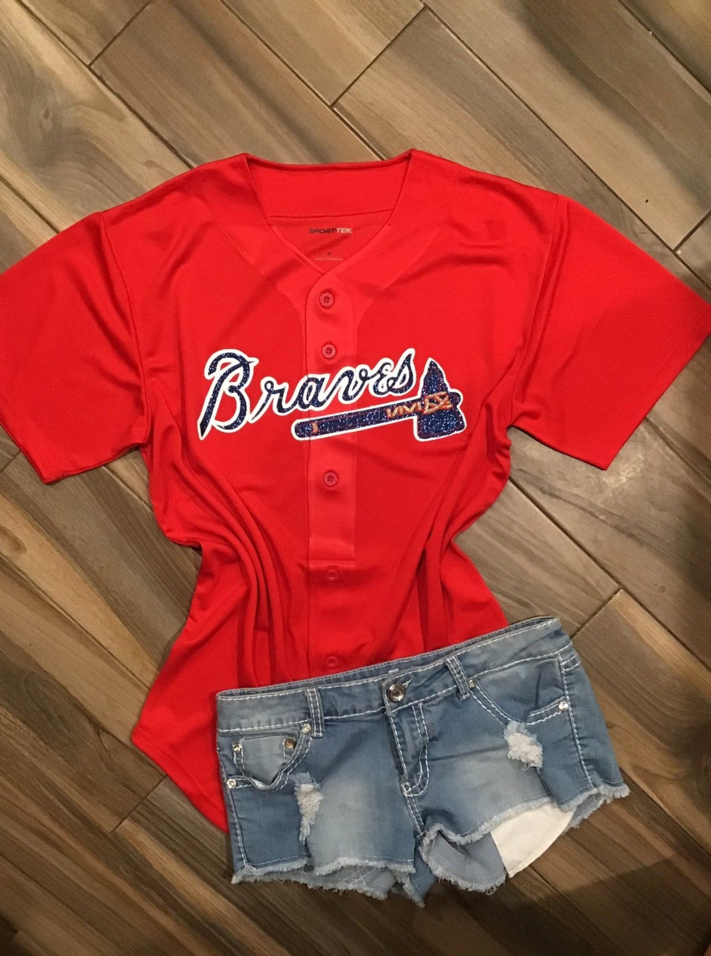 Personalized Atlanta Braves T-Shirt Boys Custom Top Toddler Cotton