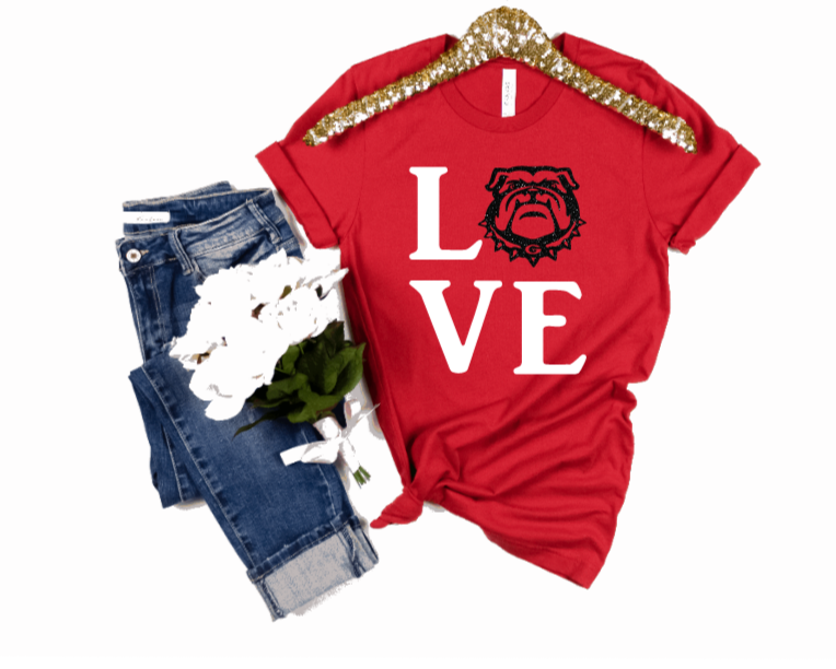 University of Georgia Bulldogs Love Shirt