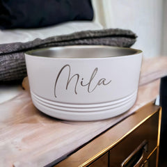 Personalized Stainless Steel Pet Bowl