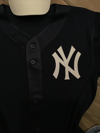New York Yankees Inspired Baseball Top - Navy