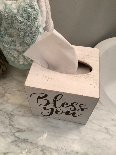 Bless You Tissue Box