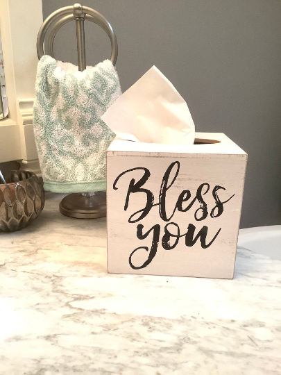 Bless you tissue box cover deals