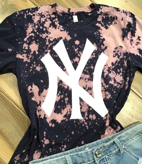 Youth Navy New York Yankees Tie-Dye T-Shirt