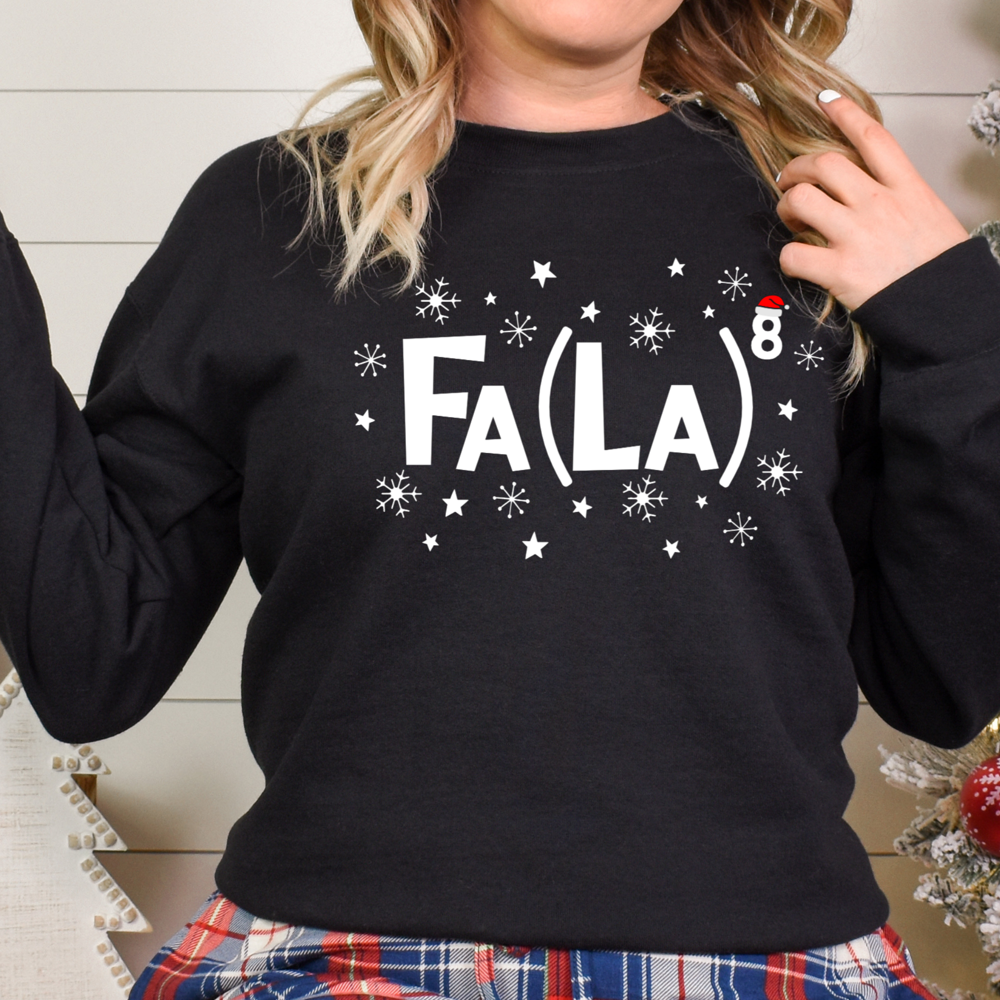 Fa La To The 8th Power Christmas Top