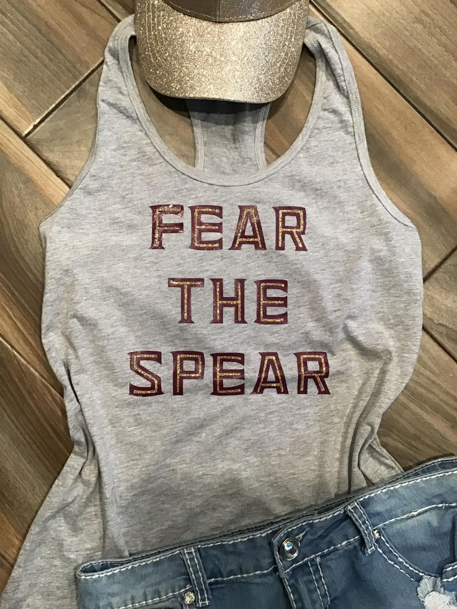 Florida State Fear the Spear Glitter Top