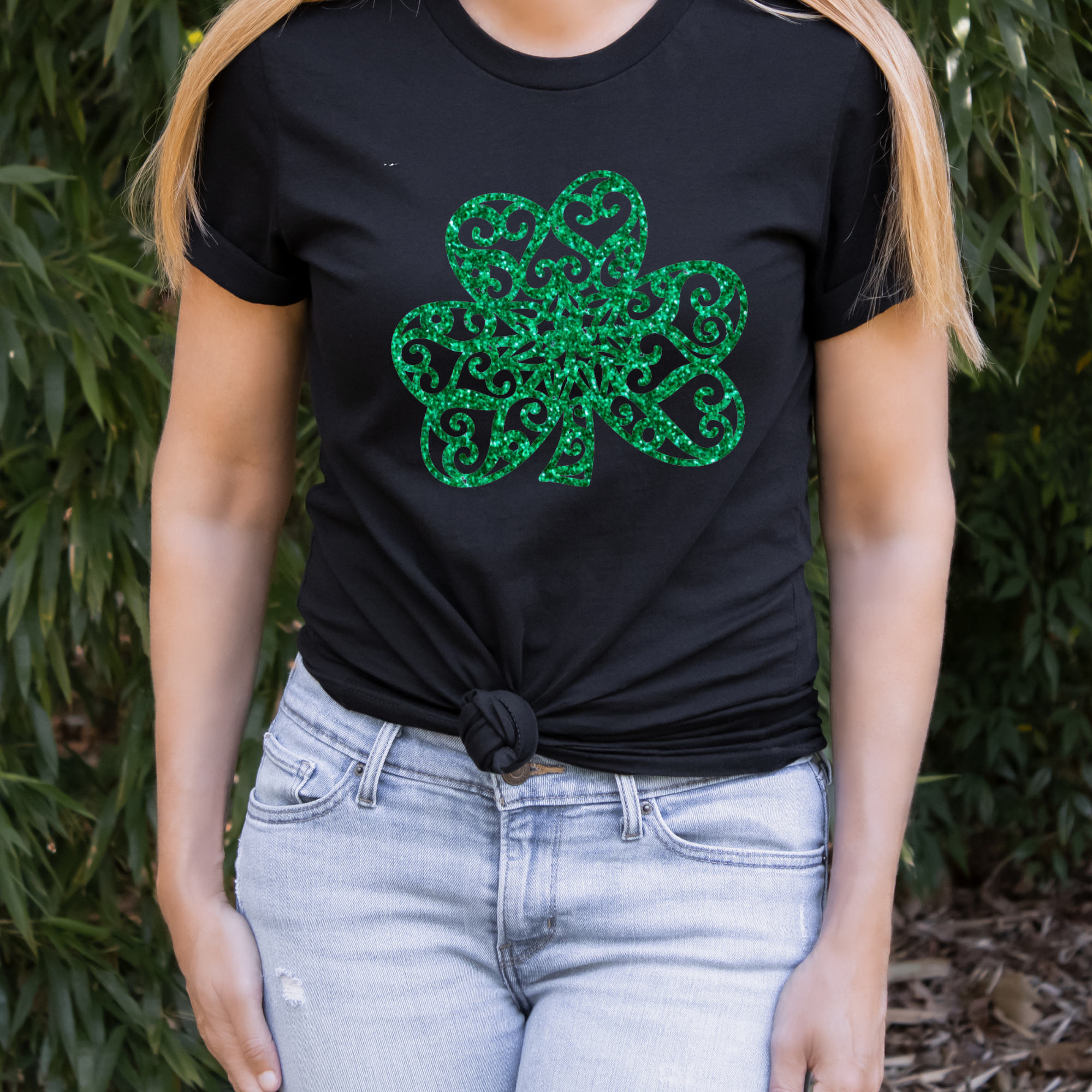 Faux Glitter Lucky Shirt, Womens Cute St Patricks Day TShirt, Sparkly –  Signature T-Shirtz