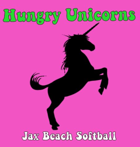 Jax Beach Hungry Unicorns Top