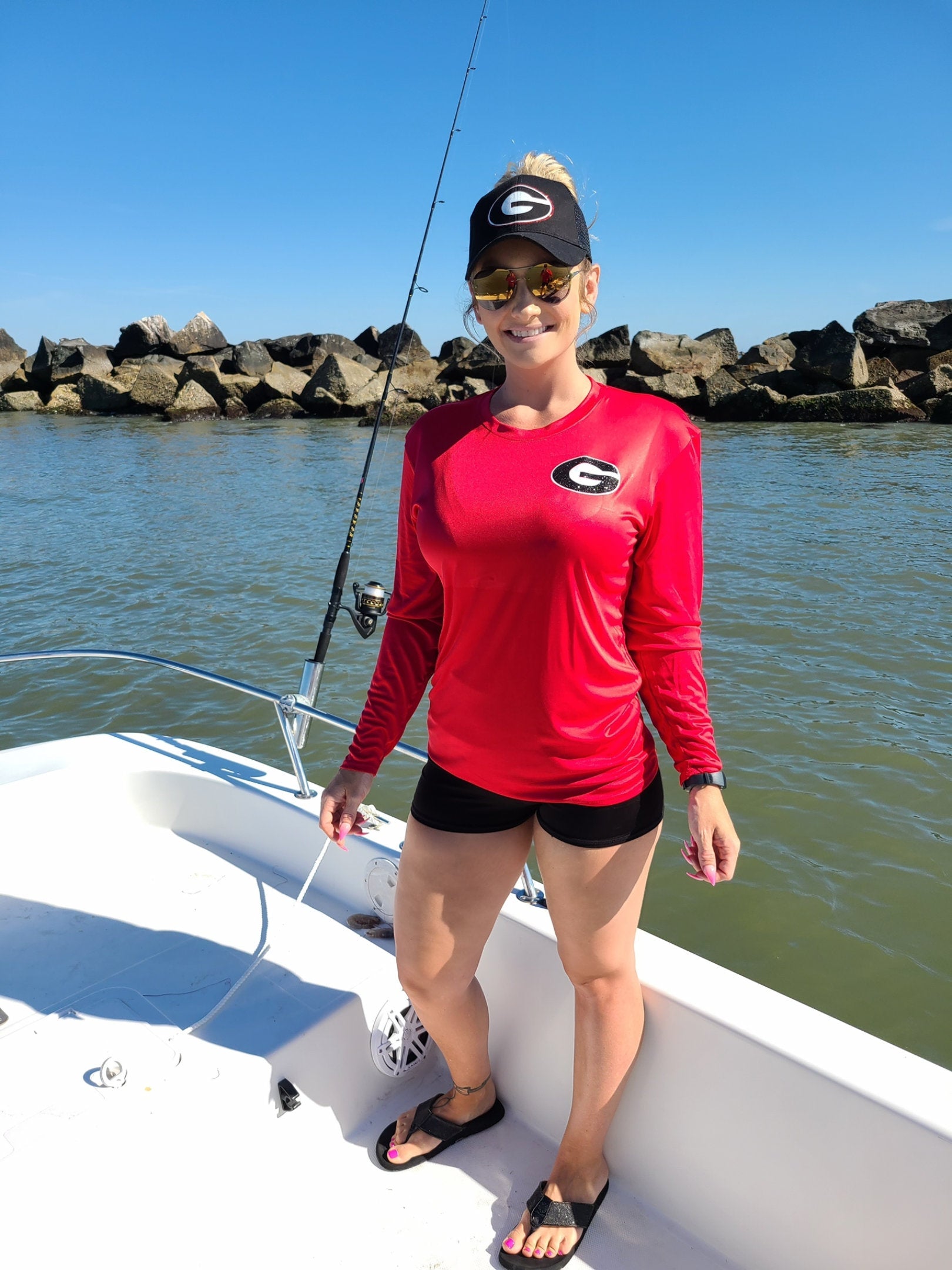 Georgia Bulldogs Performance Fishing Shirt: Performance Football Apparel –  LuLu Grace