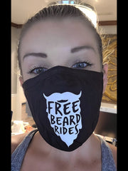 Free Beard Rides Face Mask with Nose Wire