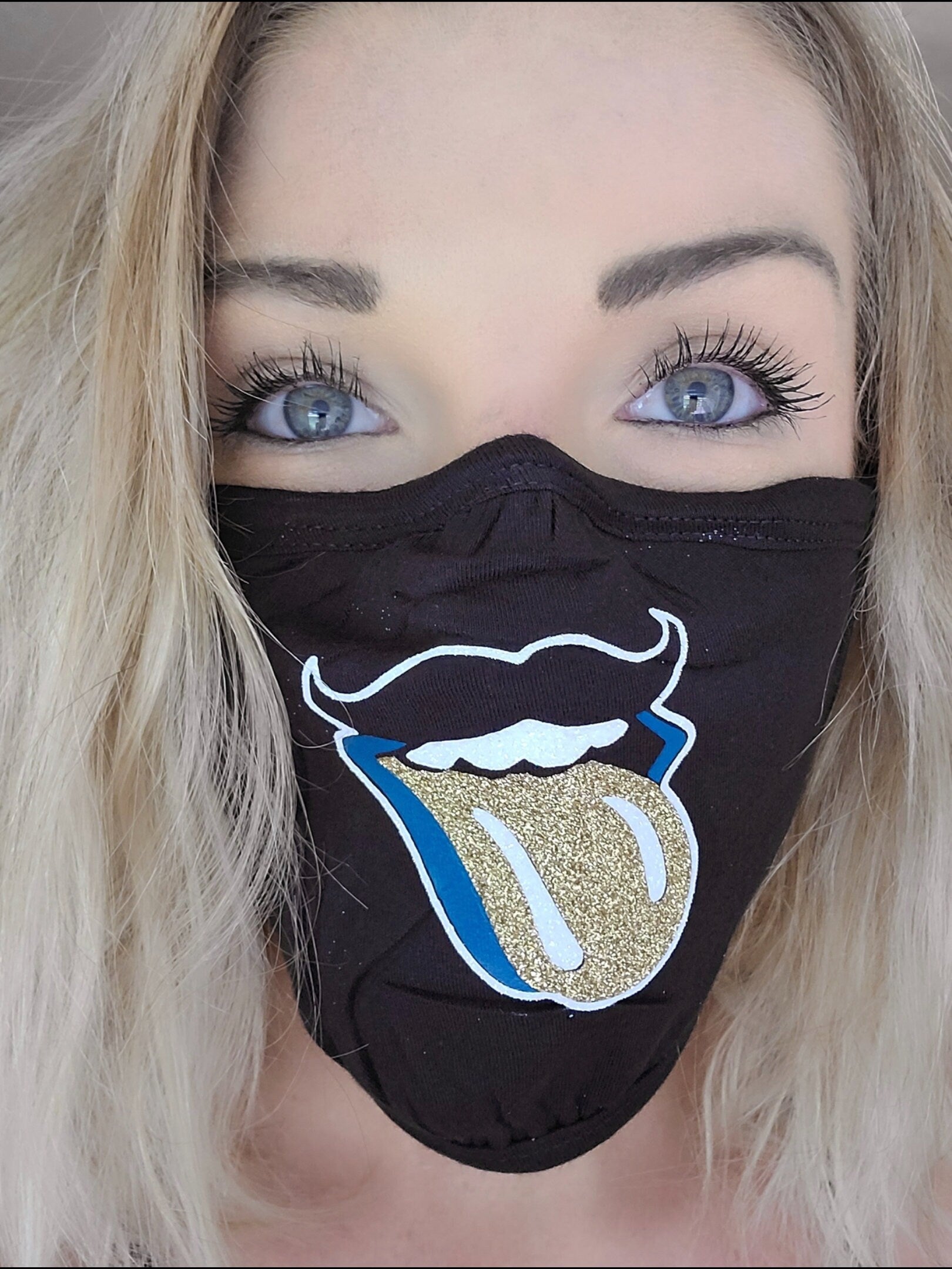 Jags Mustache Face Mask with Nose Wire