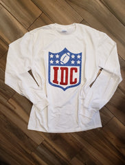 Funny IDC Football Glitter Shirt