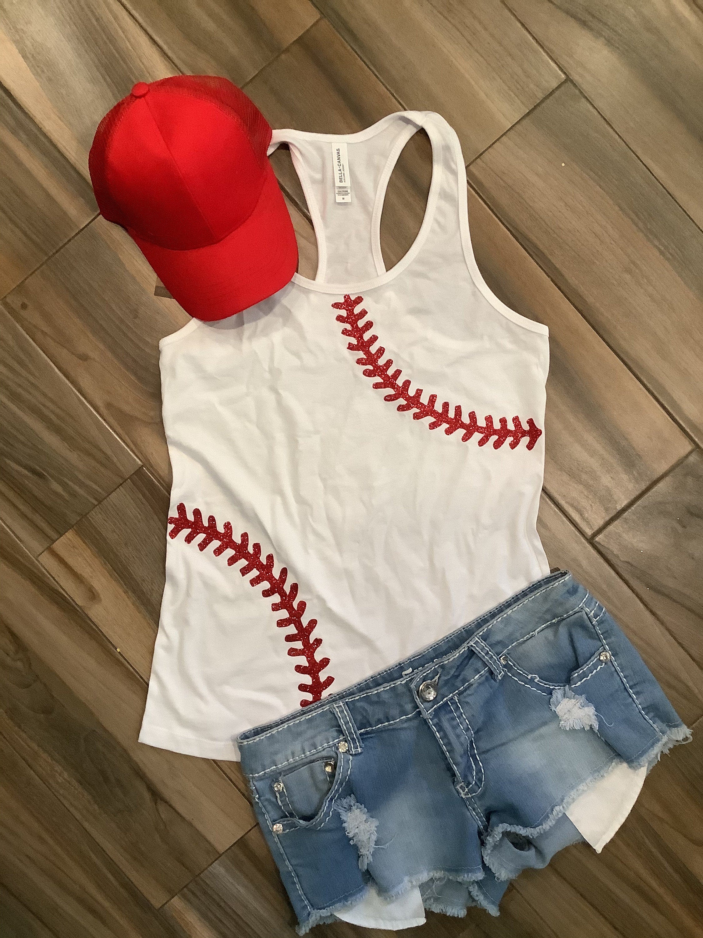 Boston Red Sox Inspired Glitter Shirt or Tank Top: Baseball Fan Gear &  Apparel for Women – LuLu Grace