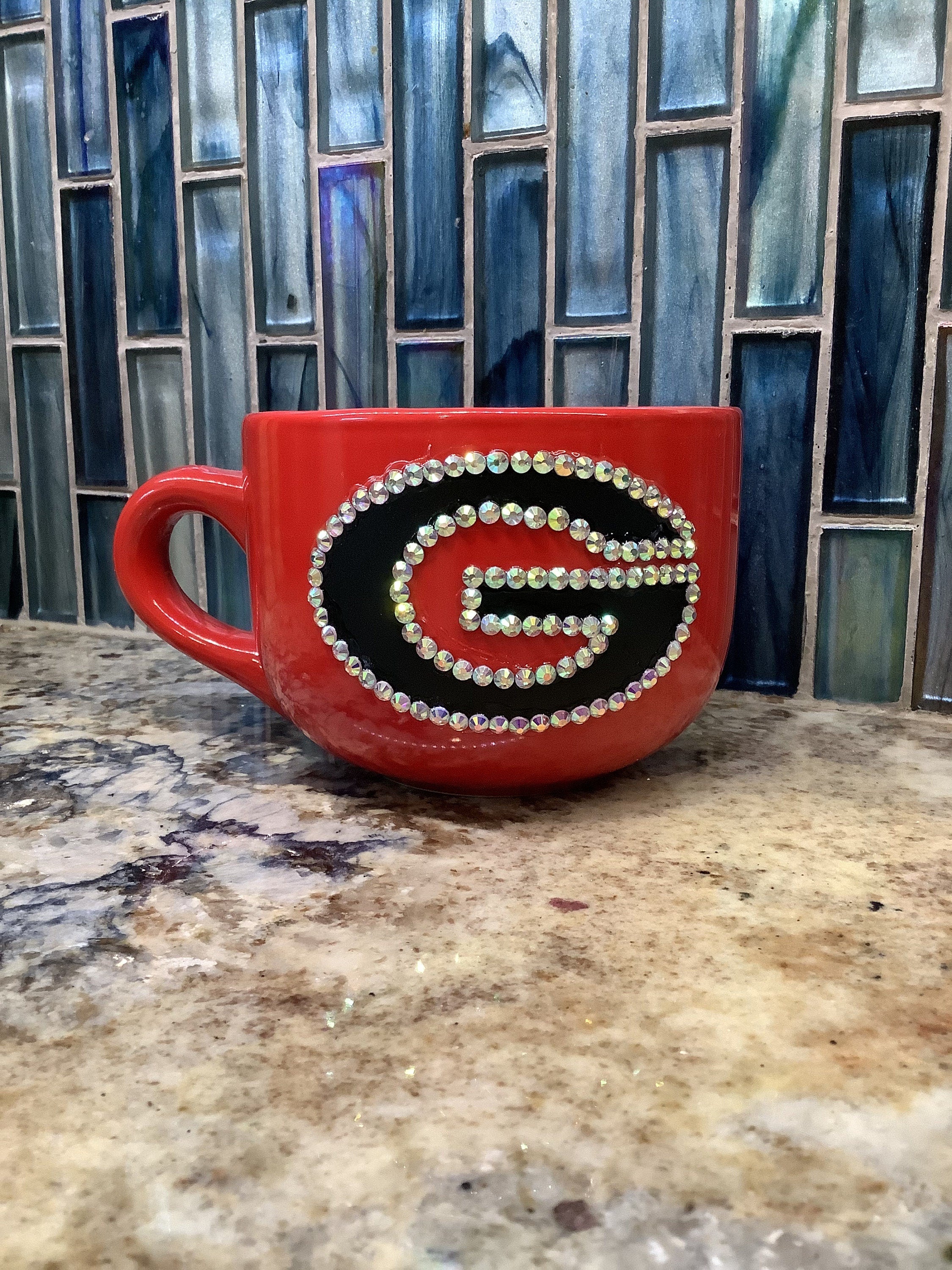 Rhinestone Georgia Bulldogs Coffee Mug