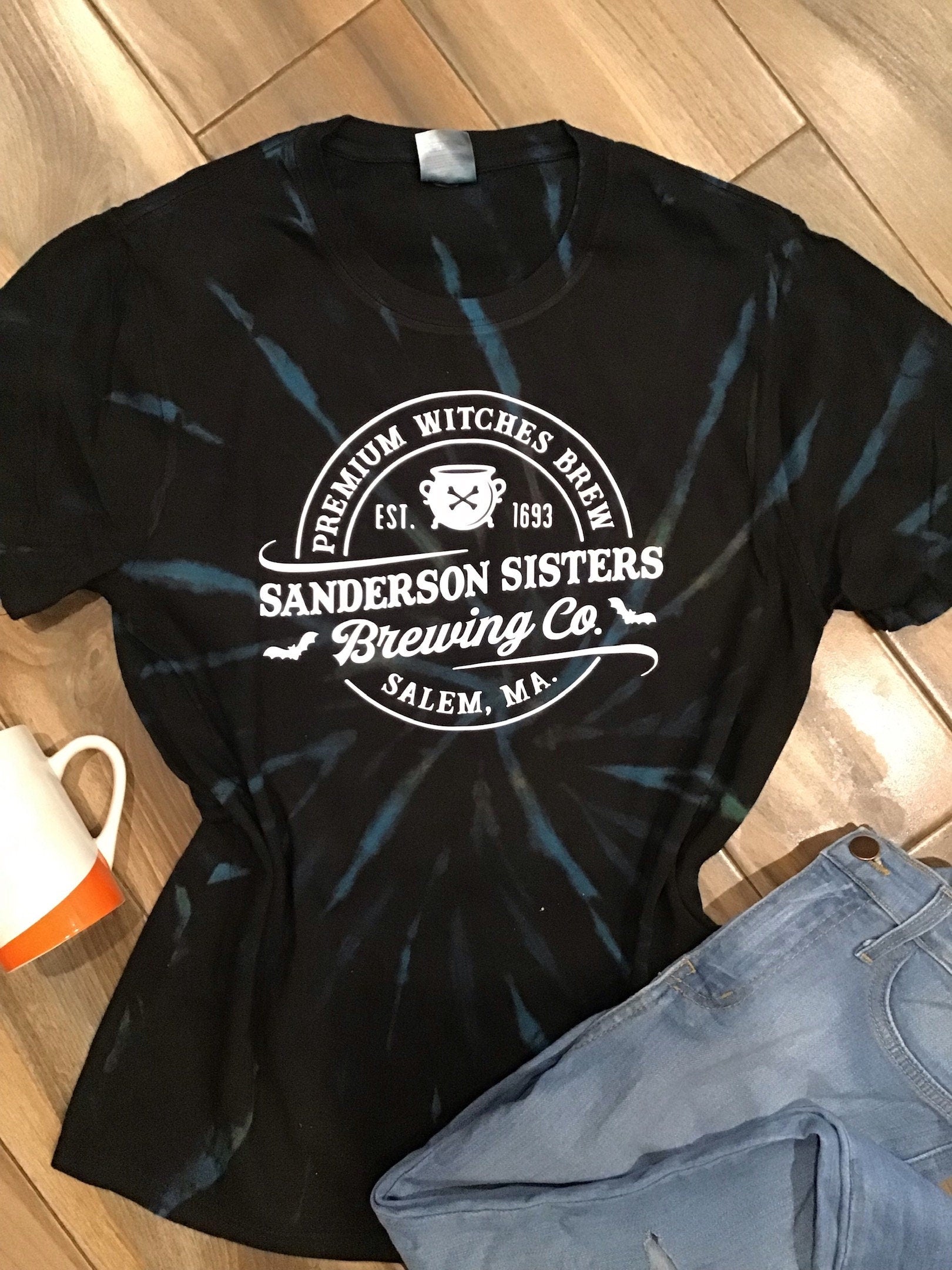 Sanderson Brewing Company Halloween Galaxy Tie Dye Shirt