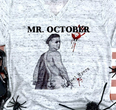 Mr October Michael Myers Sexy Horror Movie Halloween Shirt