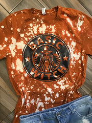 Basic Witch Halloween Bleached Shirt
