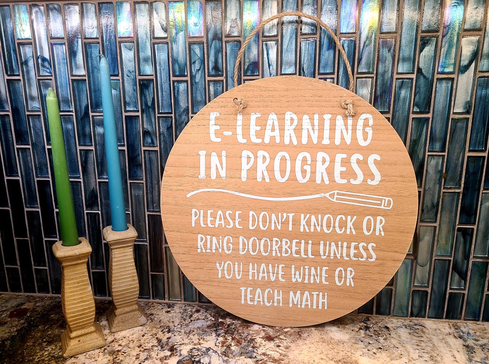 Home School E-Learning Front Porch Sign
