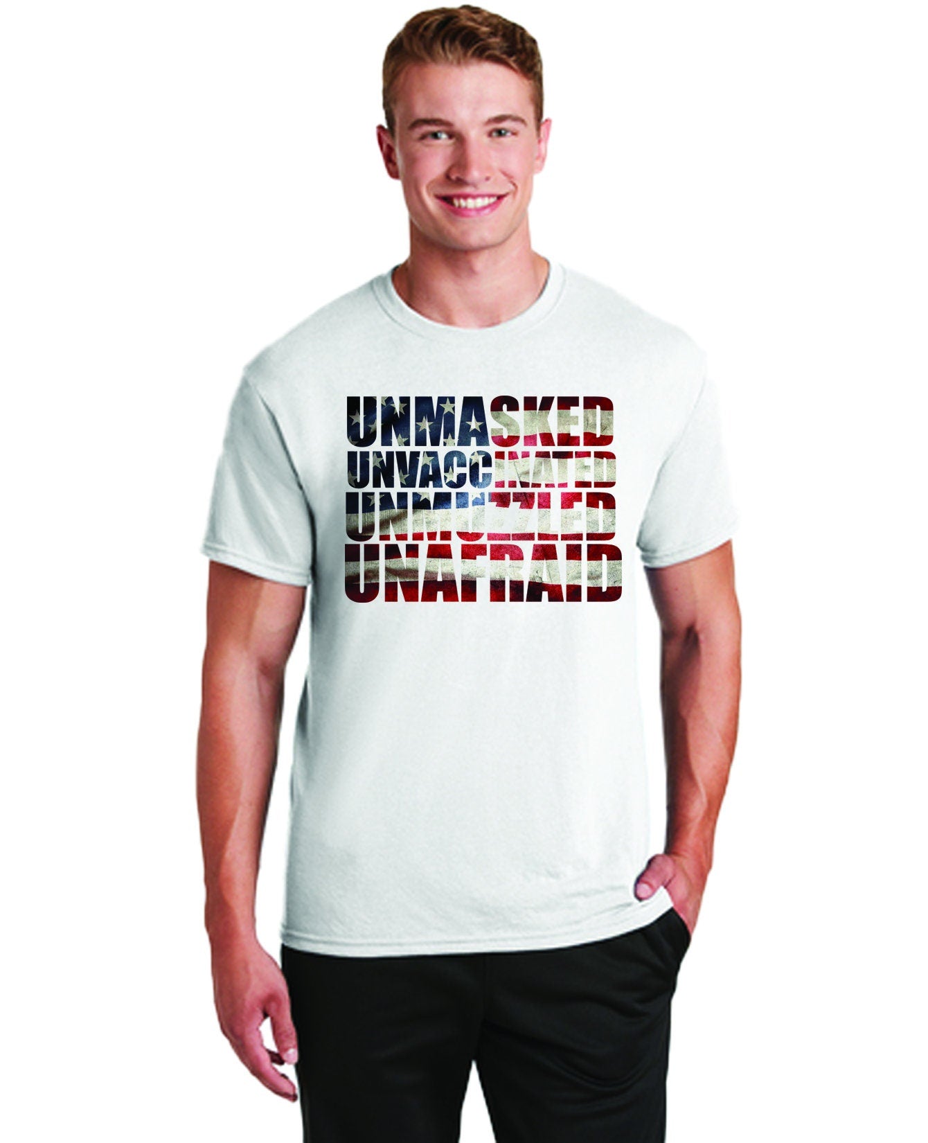 Unmasked Unvaccinated Unmuzzled Unafraid Shirt