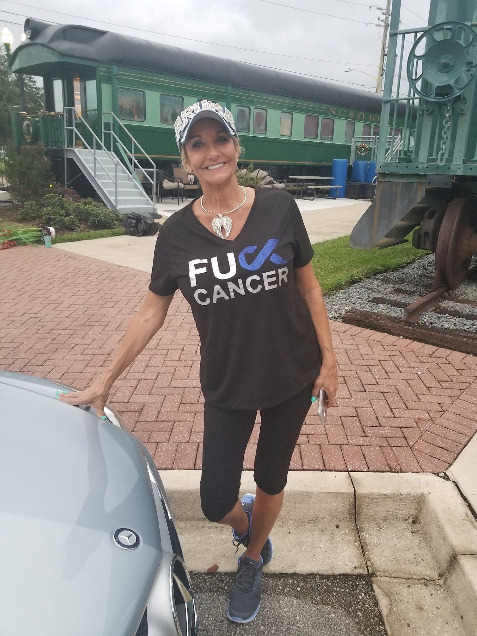 Customizable Fuck Cancer Glitter Shirt