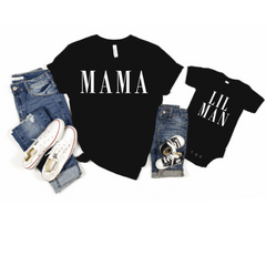 Mama and Lil Man Shirt Set