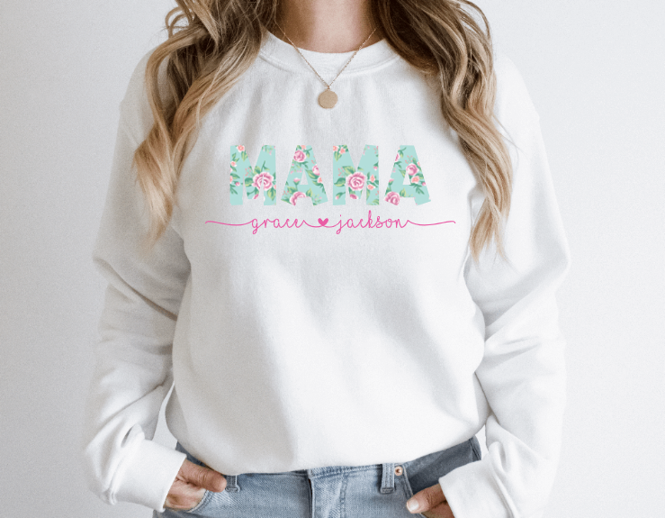 Custom Mom with Kids Names Shirt: Shirt for Mamas and Gift for Mom – LuLu  Grace