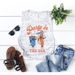 Party in the USA Marbled Shirt