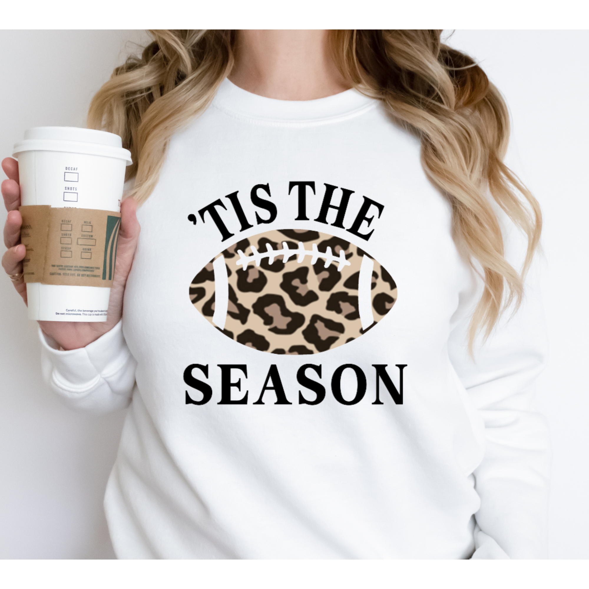 Tis the Season Football Leopard Print Shirt