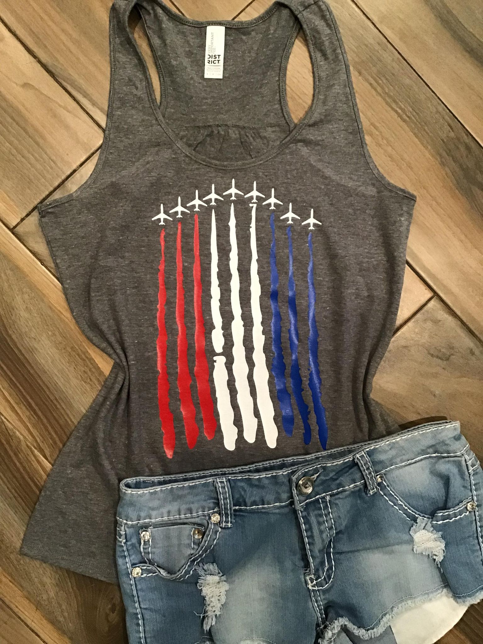 Jet Rails Merchandise America Jet Trails Top – LuLu Grace