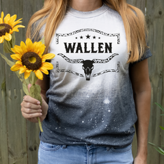 Wallen Country Music Bleached Shirt