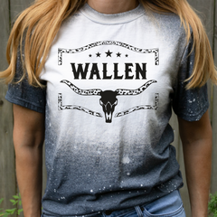 Wallen Country Music Bleached Shirt