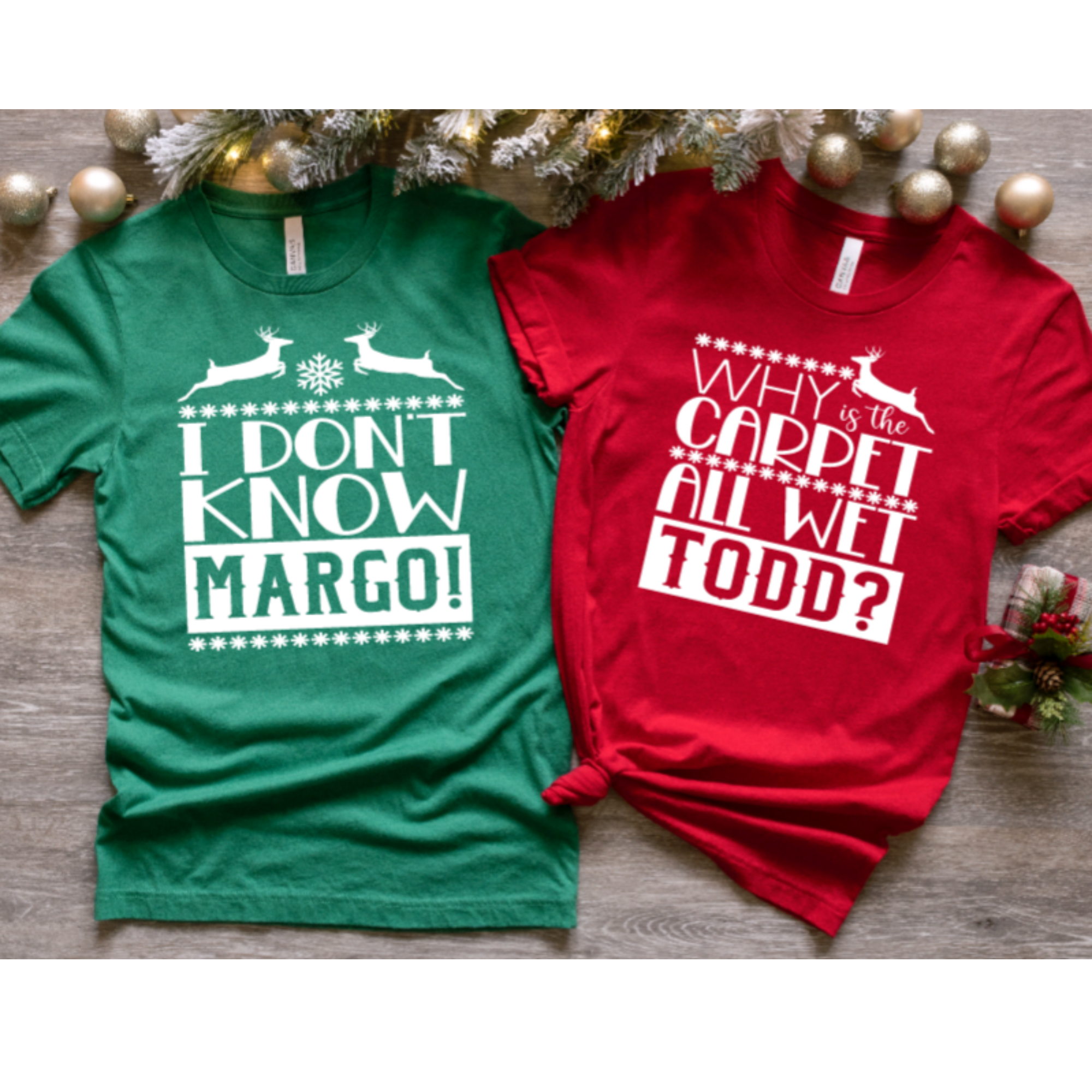 Christmas Vacation Todd And Margo Matching Shirt Set